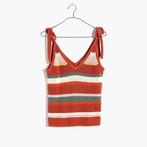 Madewell Granfield Striped Tie Tank NWT size XS